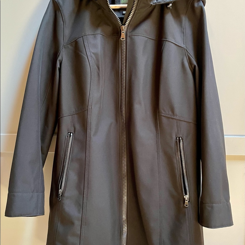 Kristen Blake Petite Large Hooded Soft Shell Jacket
